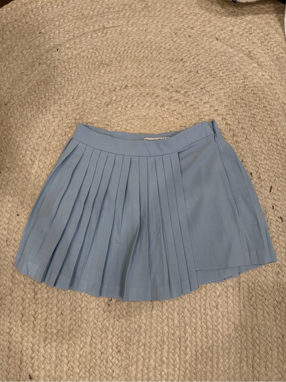 Abercrombie & Fitch Powder Blue Pleated Mini Skirt